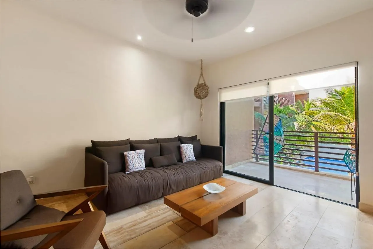 Apartment Tropical Elegance: Luxurious Apt With Pool View Tulum Mexiko